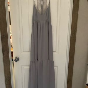 Paper moon size small grey lace and delicate cut outs. Maxi EUC